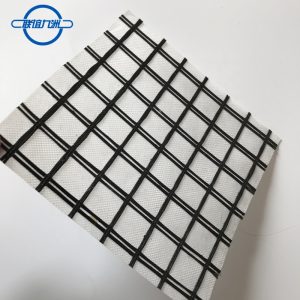 Geogriglia in fibra di vetro composita con geotessile non tessuto Geogriglia in fibra di vetro composita con geotessile non tessuto